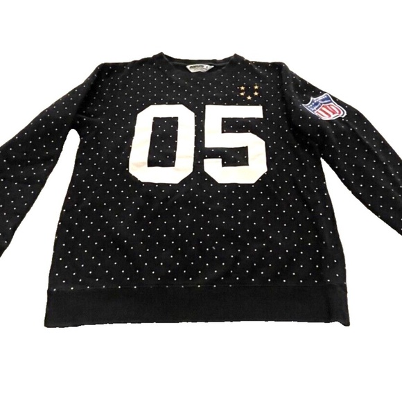 Undefeated "Ruthless" Women's Crew Neck Sweatshirt; Black w/ Polka Dots; Size S - Picture 4 of 8